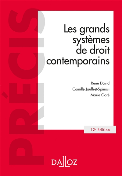 Les grands systèmes de droit contemporains - Université de Lille